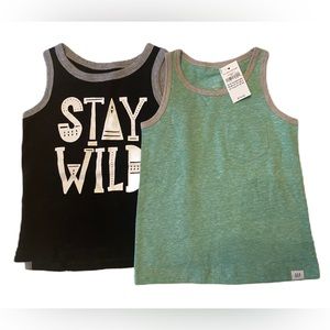 2 Boys Tanks - 18-24 months - Baby Gap and Old Navy